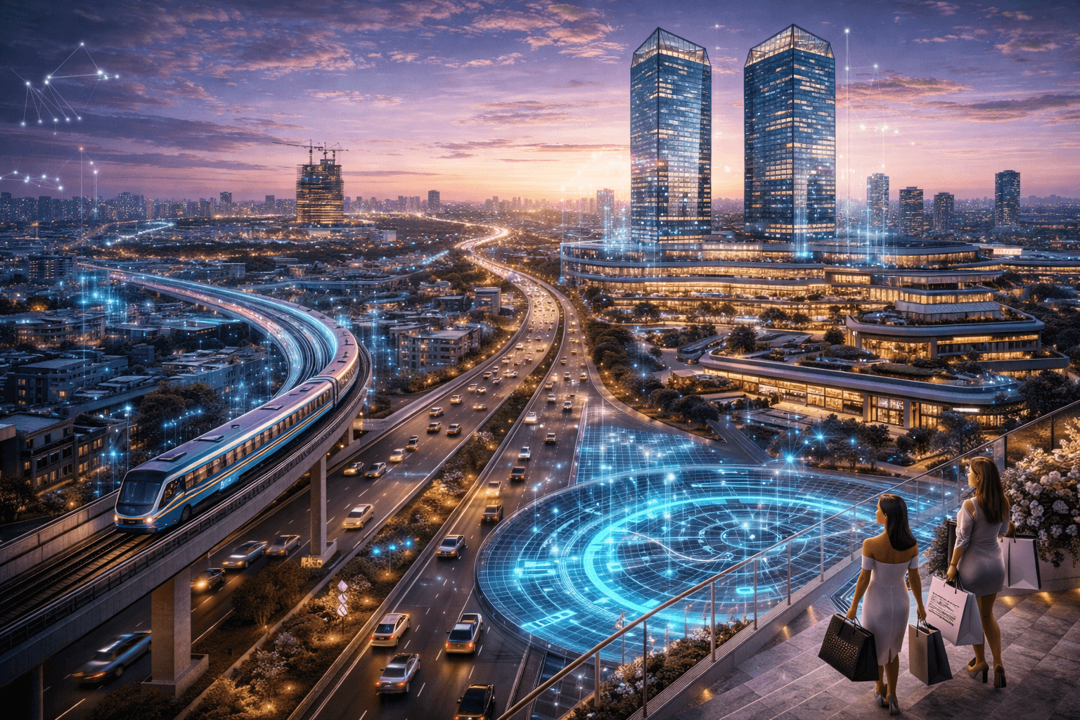 Sustainable architectural design and smart building features at a Sector 69 Gurgaon project