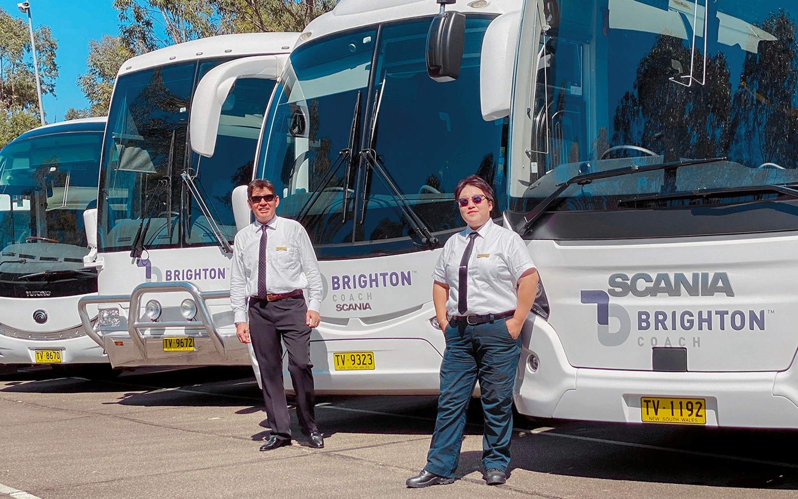시드니에서 브라이튼 투어를 위한 코치 전용 교통편.