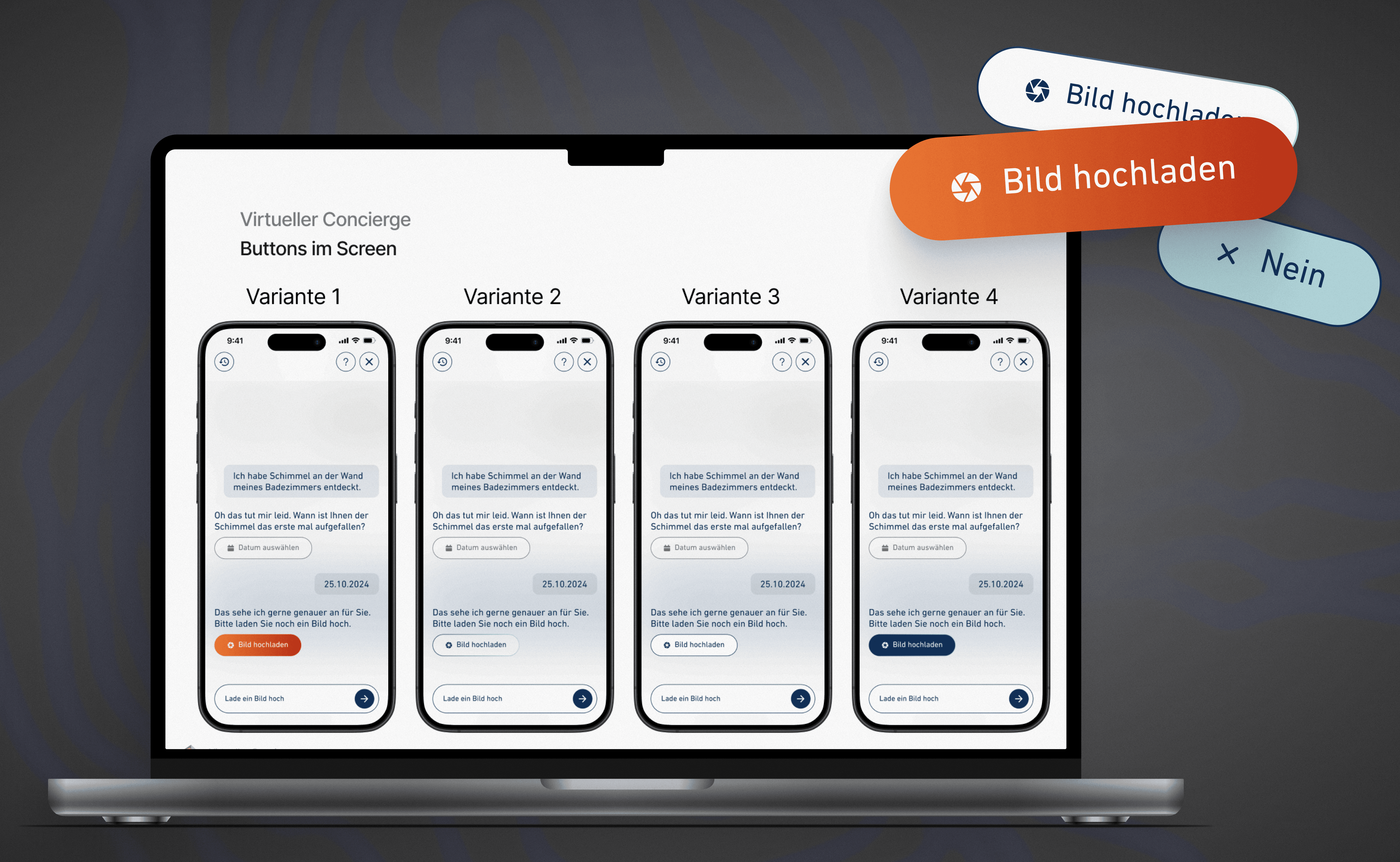 The bottom half of a screen of a mobile device