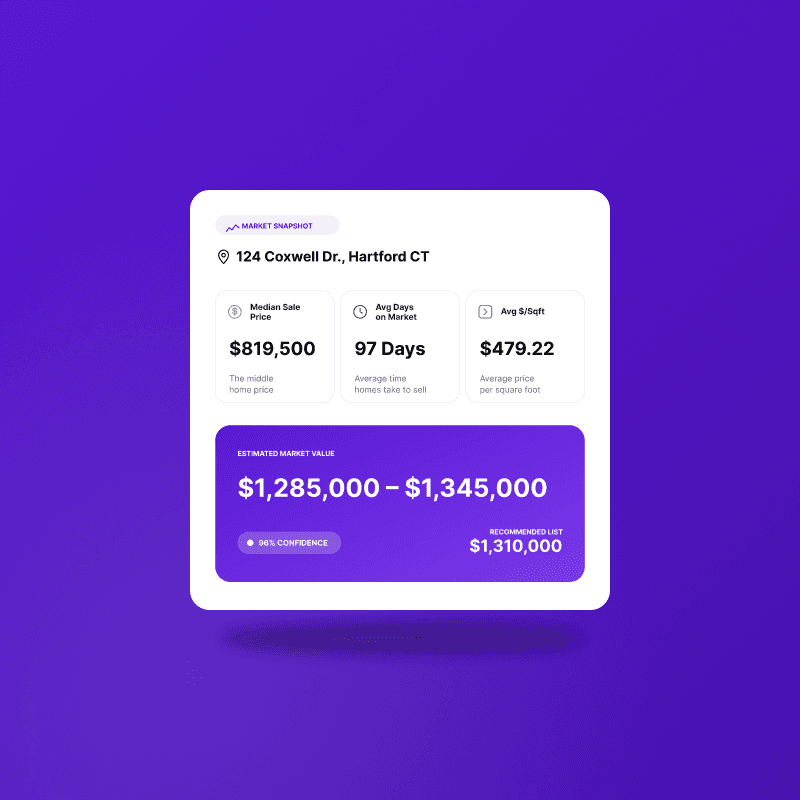 The Locqube app buyer-facing home details screen