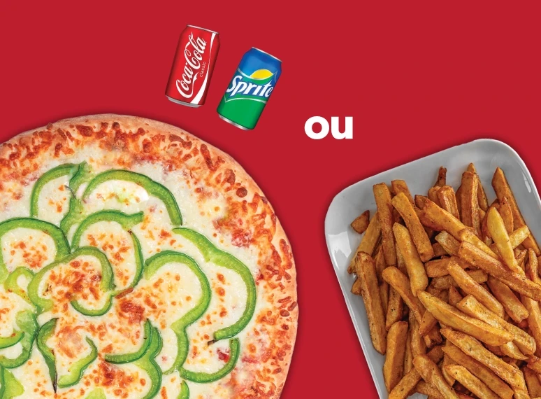 Pizza Moyenne + Frite OU 2 boissons