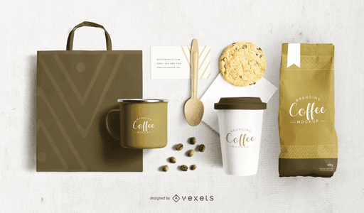 coffee products mockup