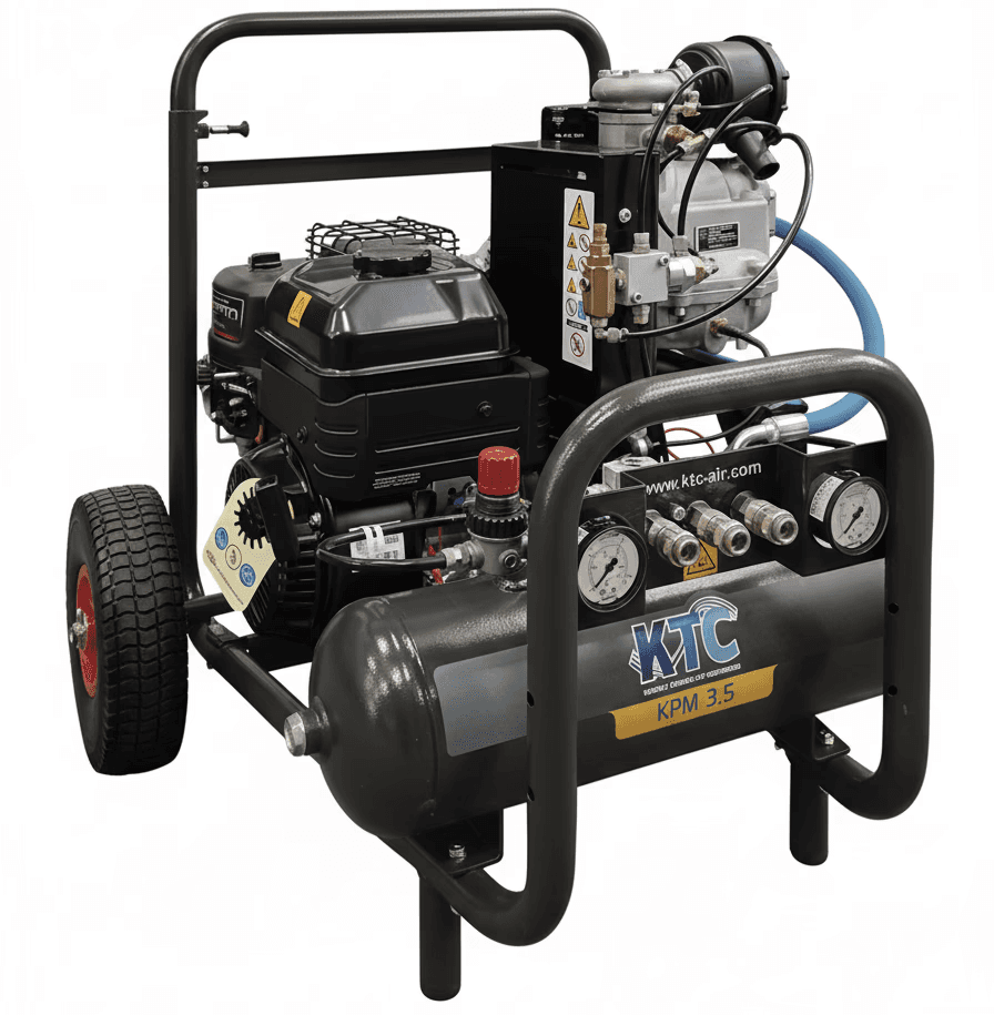 KTC benzinmotoros csavarkompresszor.