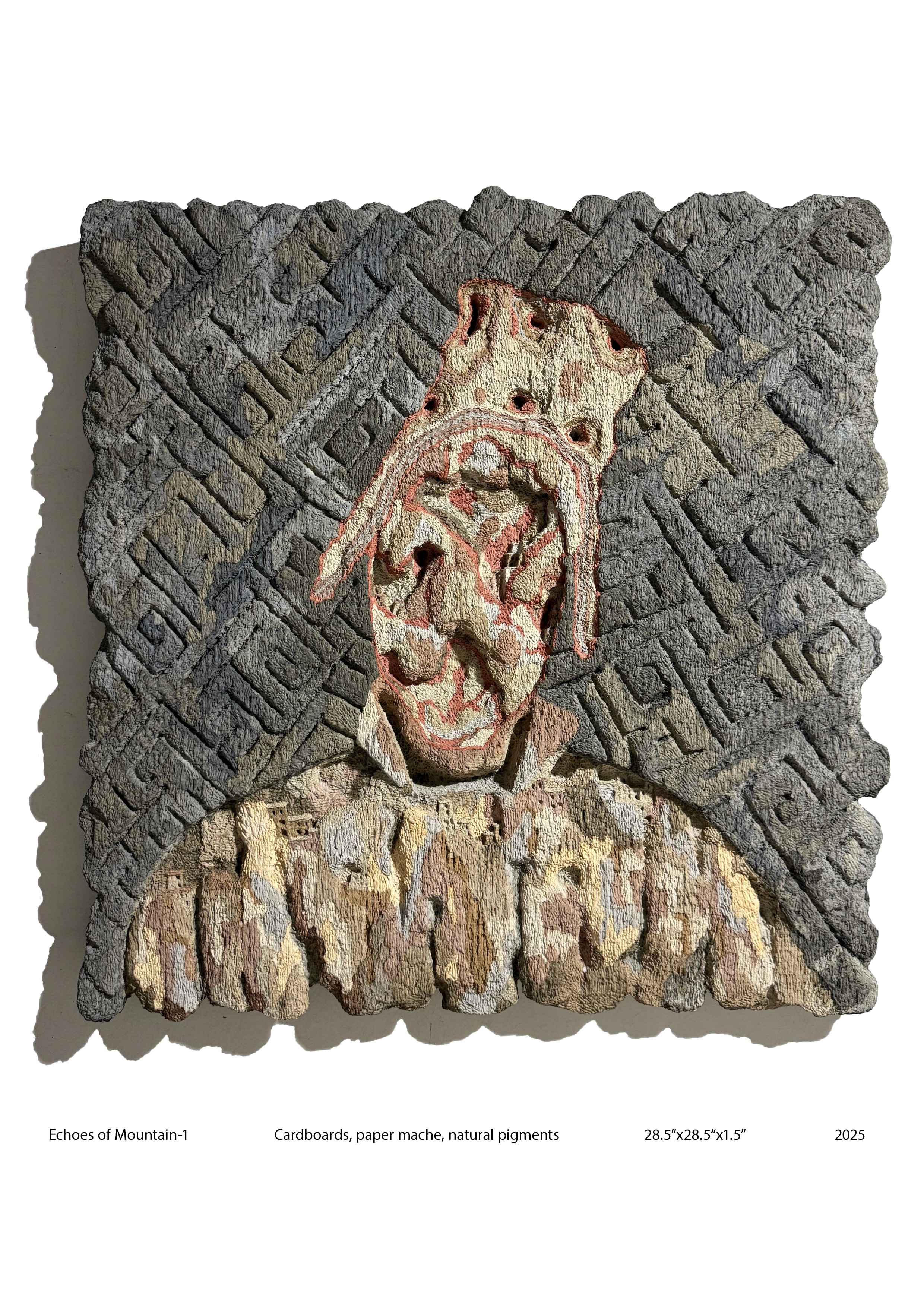 herd of sheep on road painting