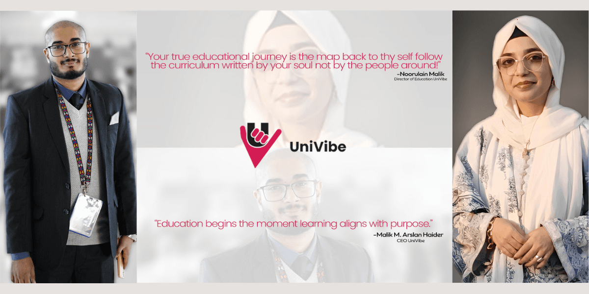 "Malik Arslan Haider, CEO of UniVibe, passionate about empowering students worldwide."