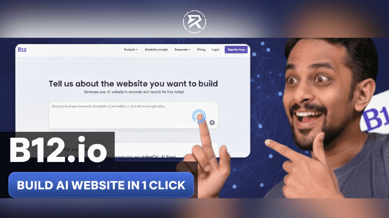 b12 - build ai website in 1 click