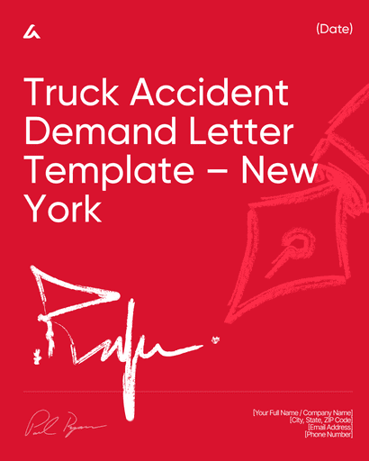Truck Accident Demand Letter Template – New York