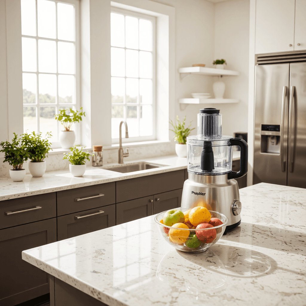 product photography of food processor