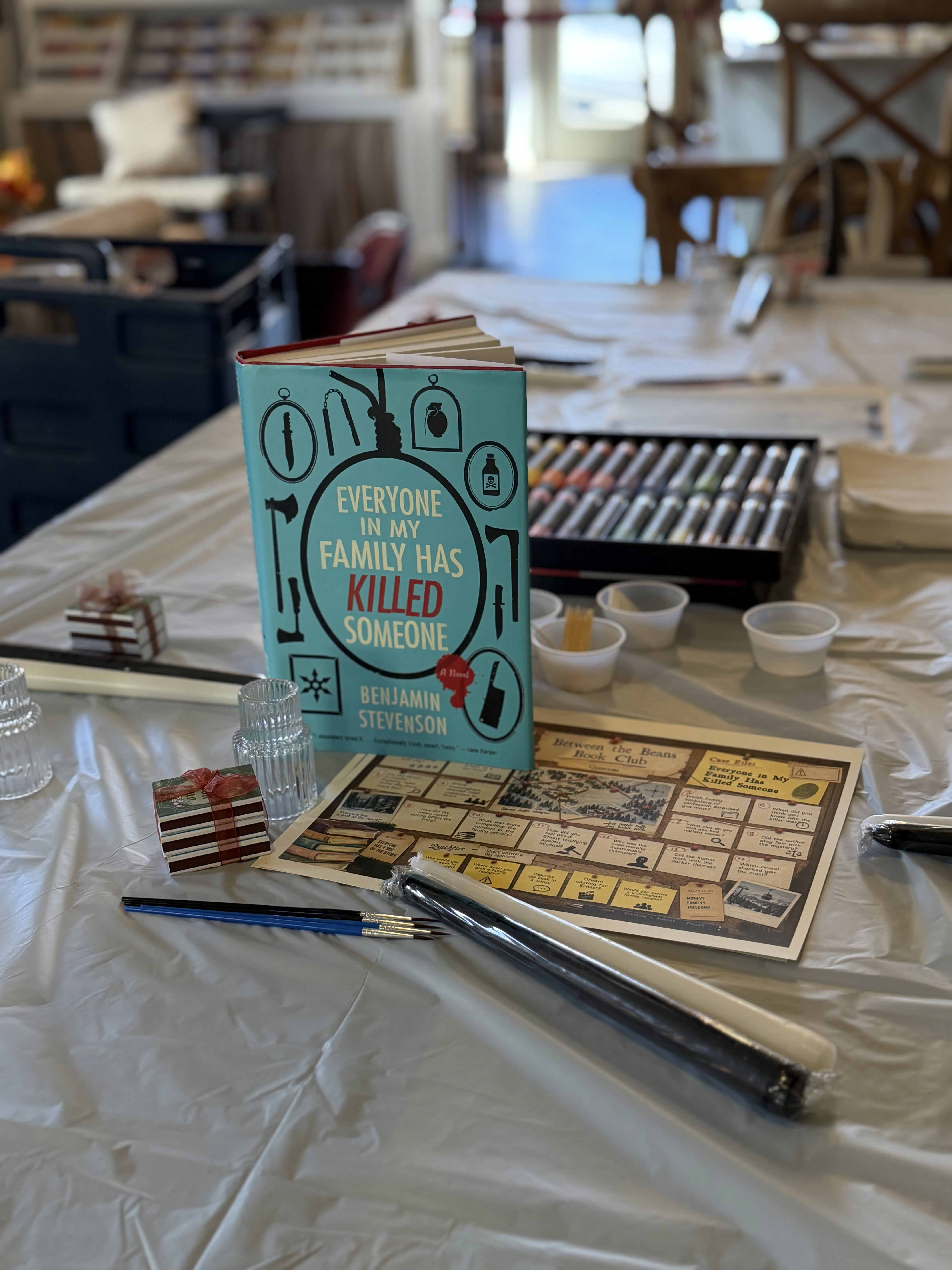 Broken Country book on the Between the Beans book club table