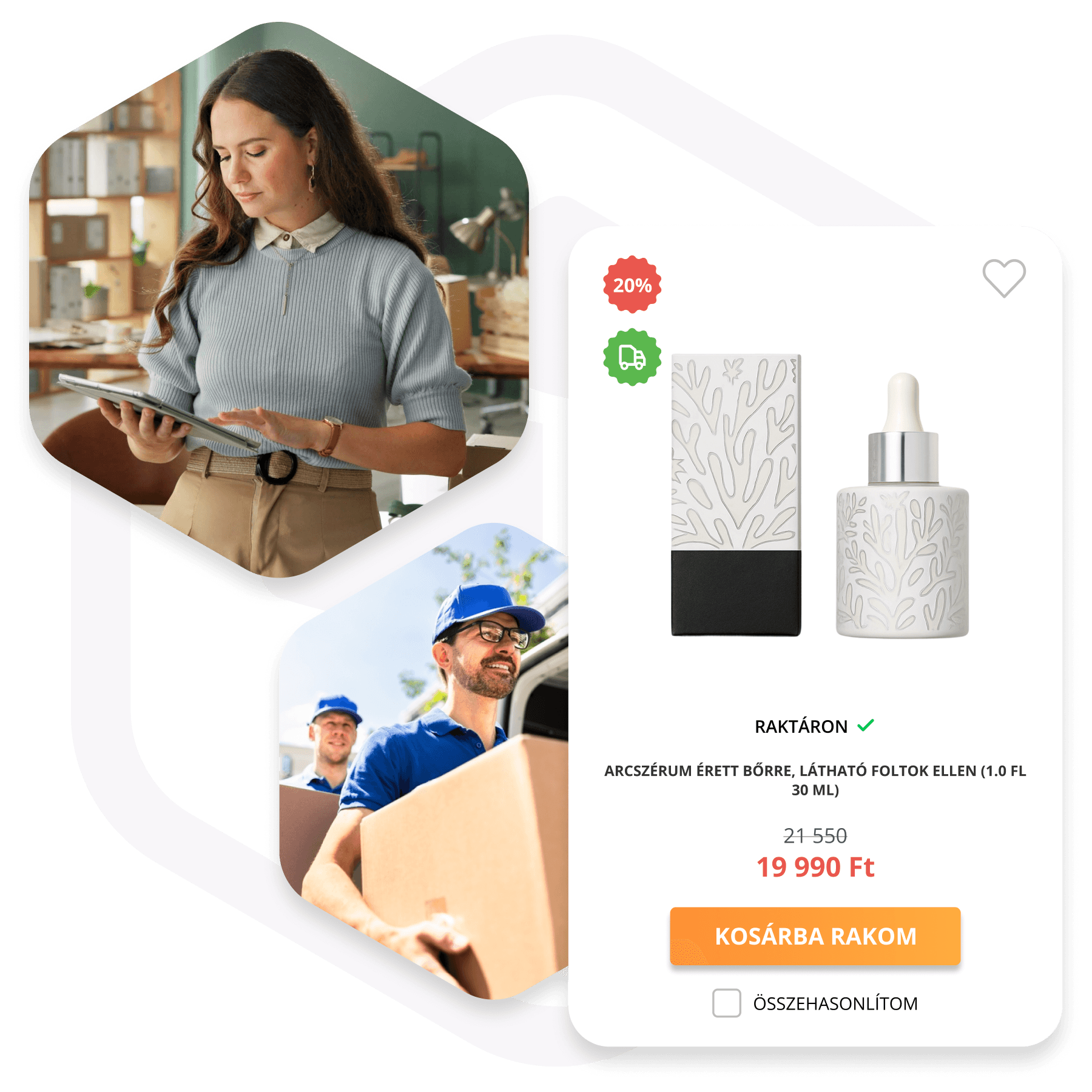 Logishop - Támogató B2C funkciók