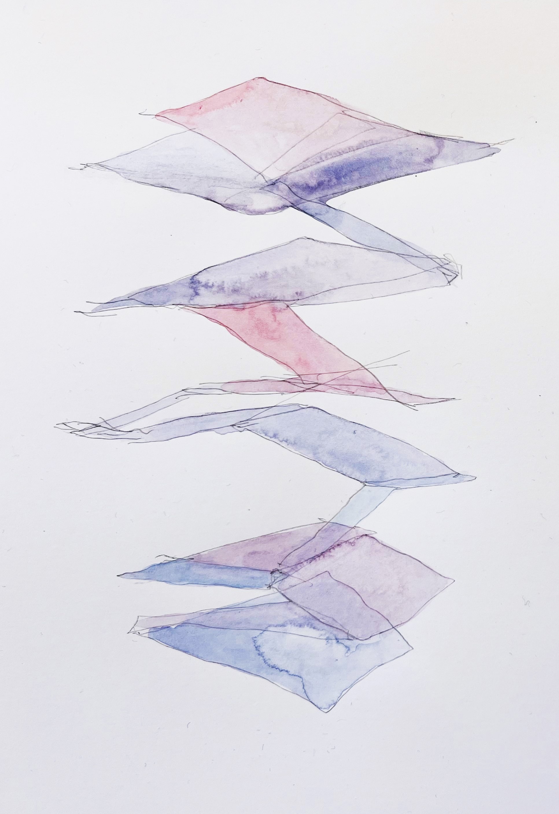 Bibliothéque projet Paris acquarelle