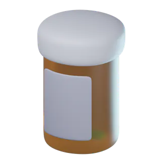 Free 3D medicine bottle icon