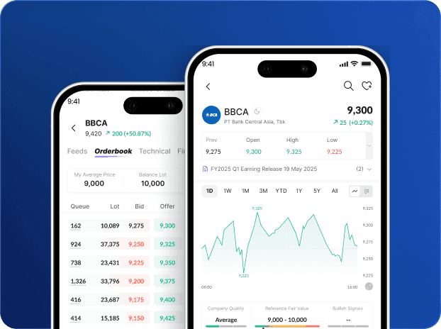 Mobile app mockup of Tuntun Individual Stock feature showing UI UX design implementation