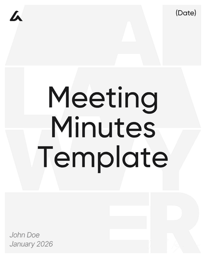 Meeting Minutes Template