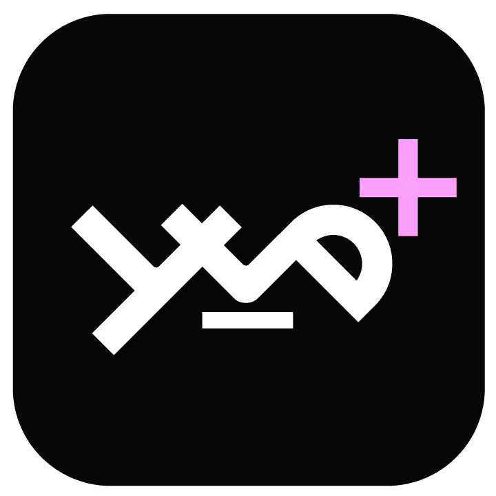 A 3D icon featuring a cluster of frosted pastel blue and pink clouds inside a glossy blue rounded square frame.