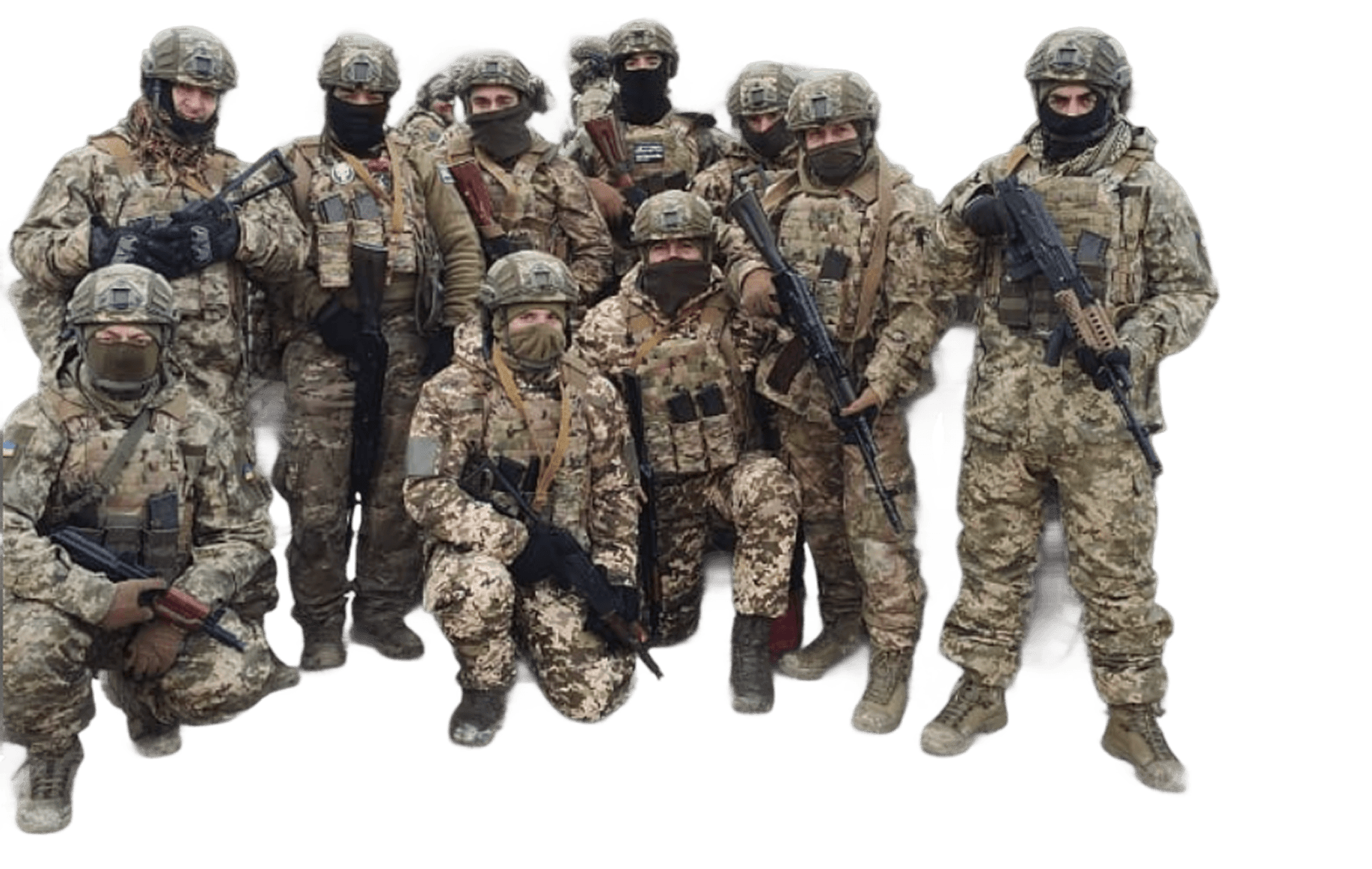 soldados camaradas dandose un apretón de manos