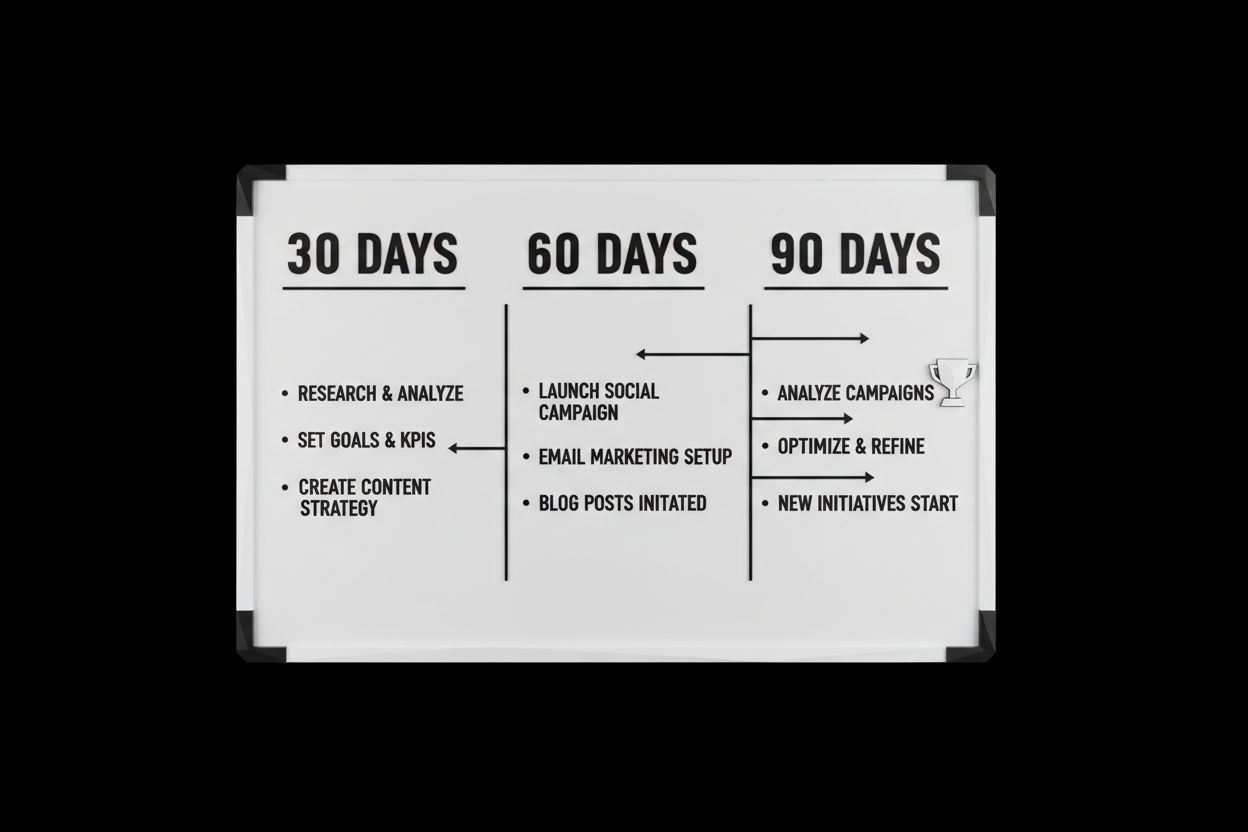 30-60-90 day marketing roadmap