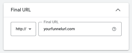 How to set the landing page URL for your YouTube ad