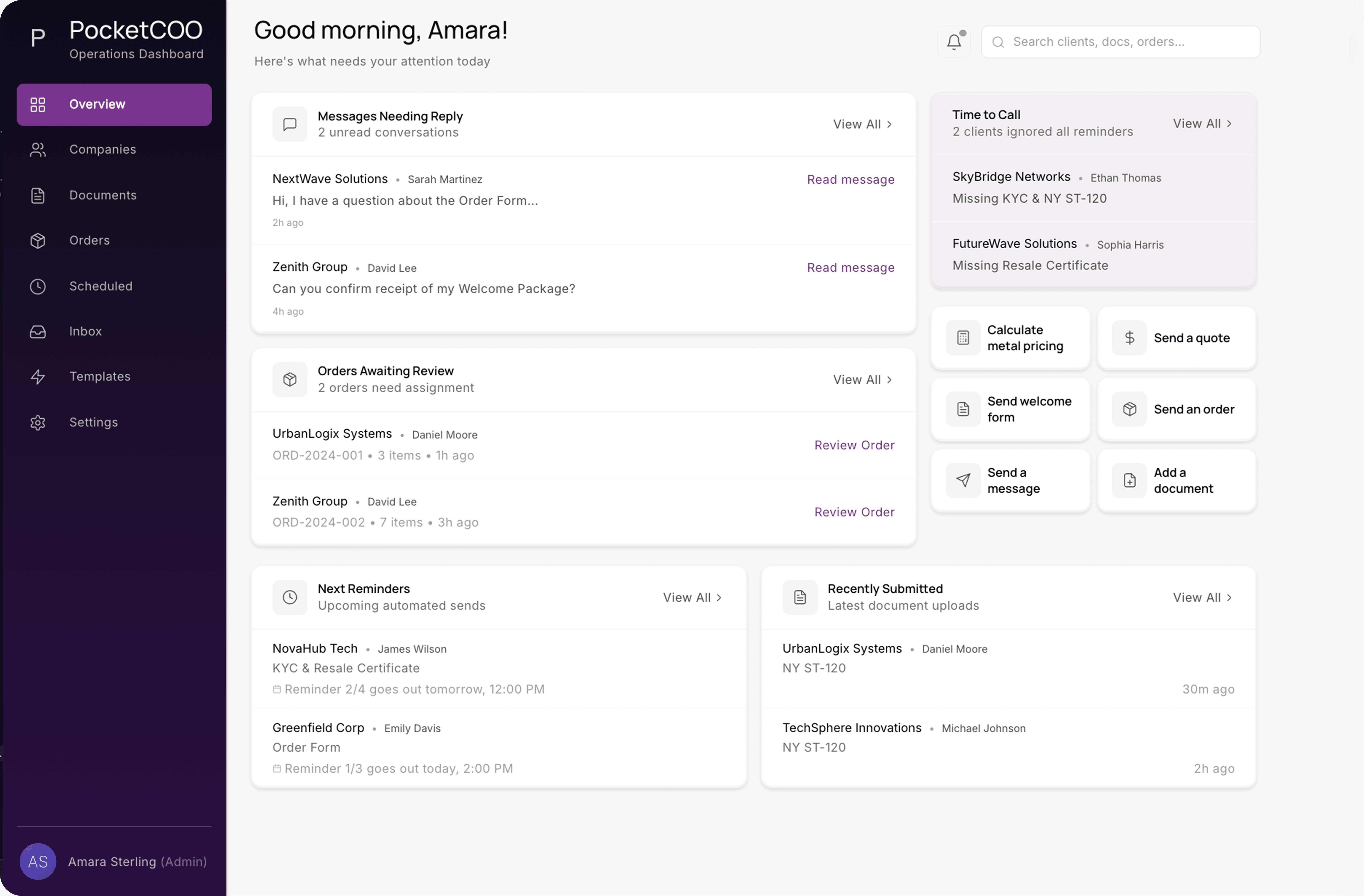 An image of Dreelio's dashboard