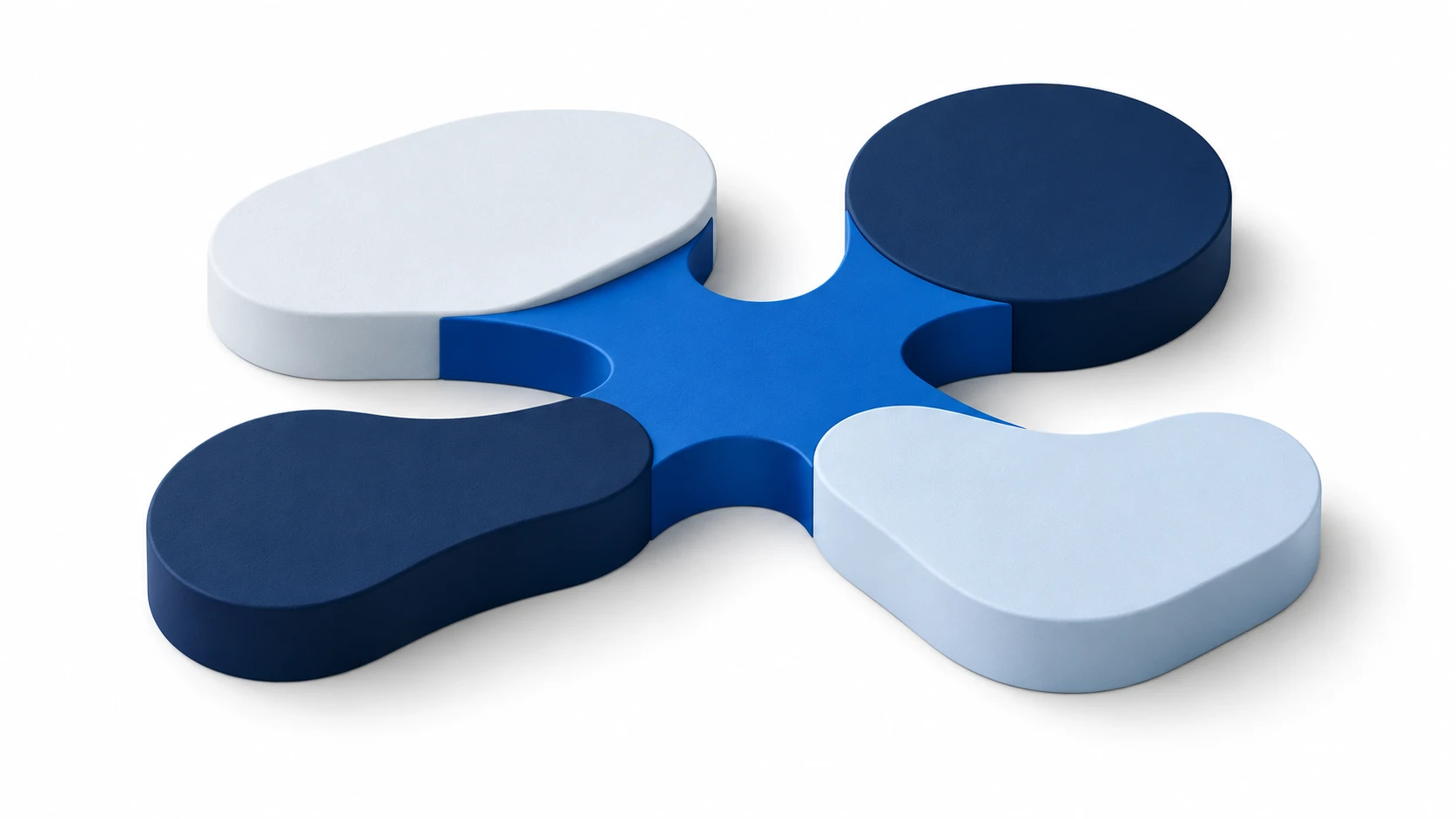 Abstract visual representing connected healthcare systems and automated workflows.