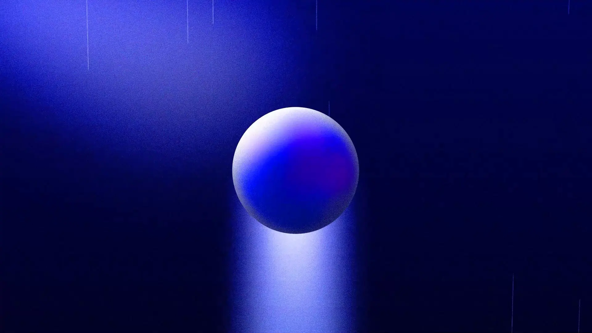 Direction artistique expérimentale : transformation de la matière et déformation d'une sphère en mouvement, expertise motion design de Killian Guenier.