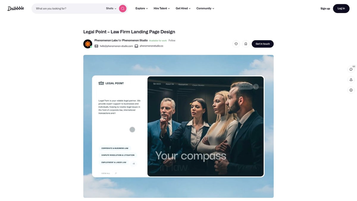 7 Must-See Branding Website Ideas for 2026 - Legal Point – Law Firm Landing Page Design