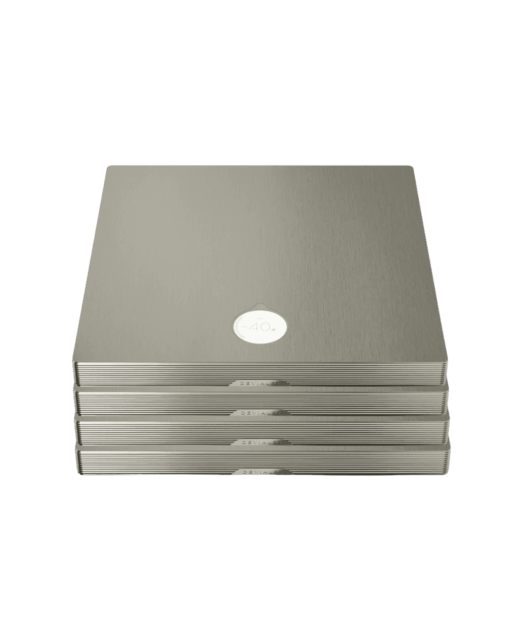 Devialet ASTRA - Double Dual - Quatro - Silver - Main Top and front - LE STUDIO HIFI