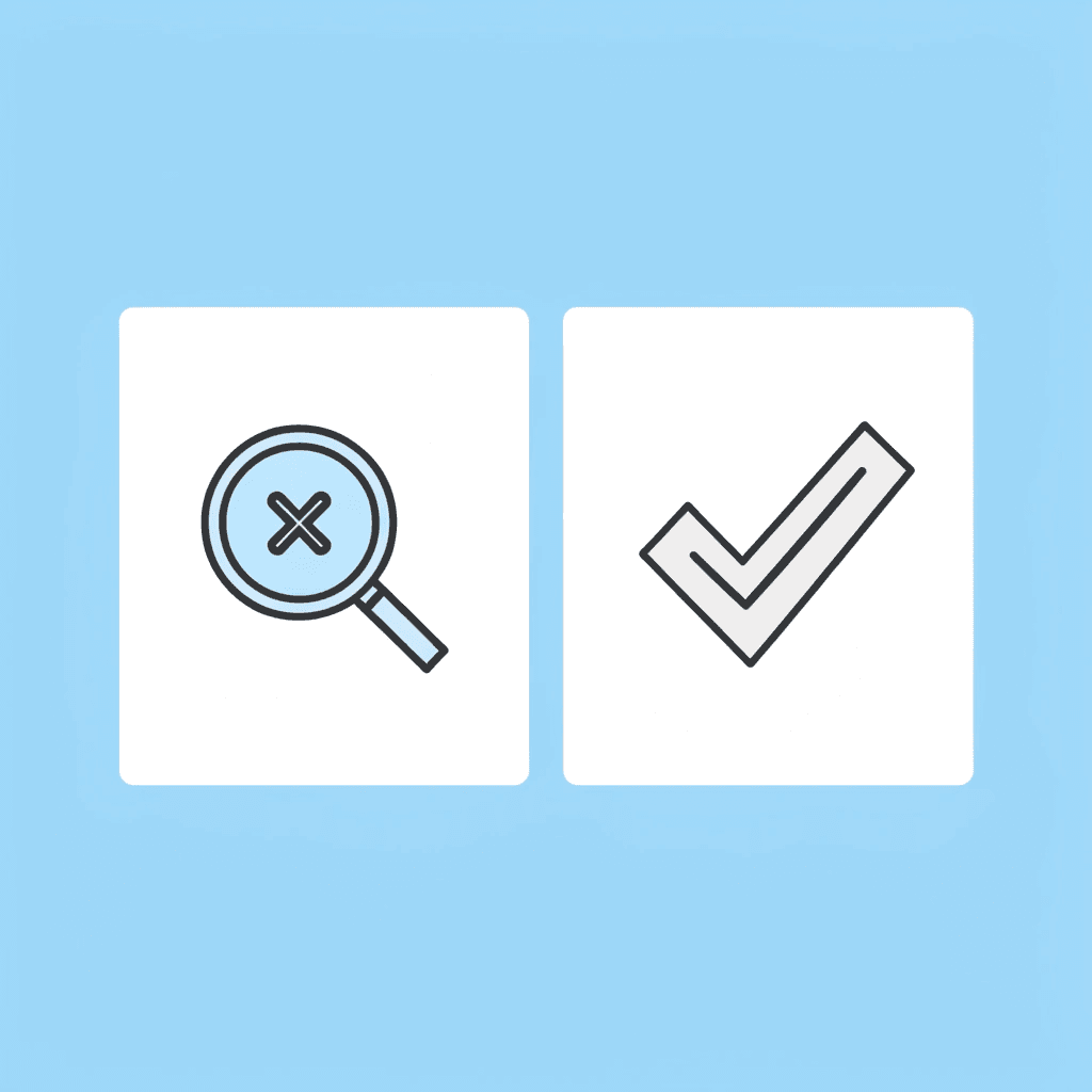 Before and after comparison: left side shows a frustrated teacher searching, right side shows an organized teacher with matched materials