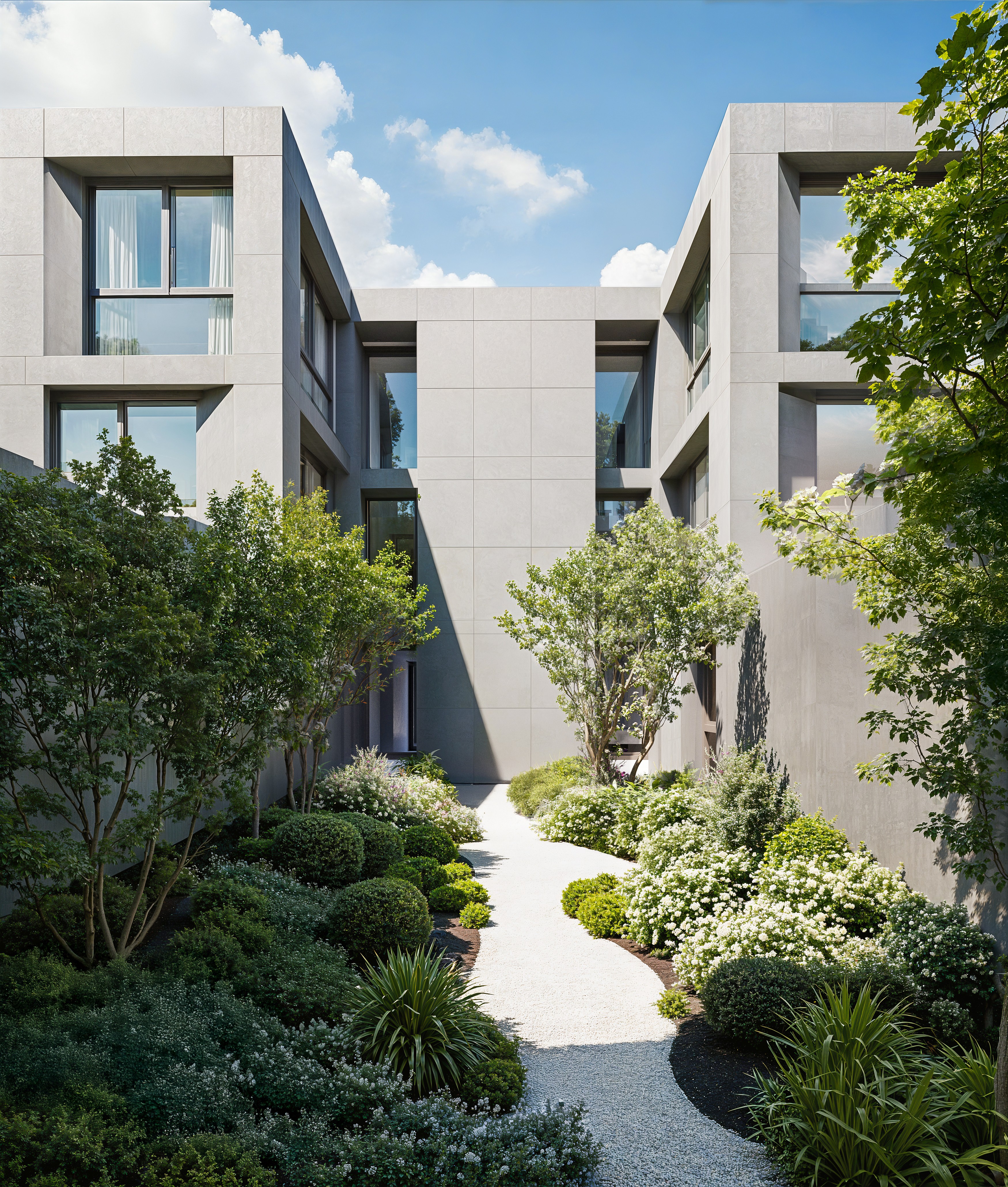 Architectural visualization of The Gate residential building in Bellinzona, Ticino, Switzerland – photorealistic 3D render