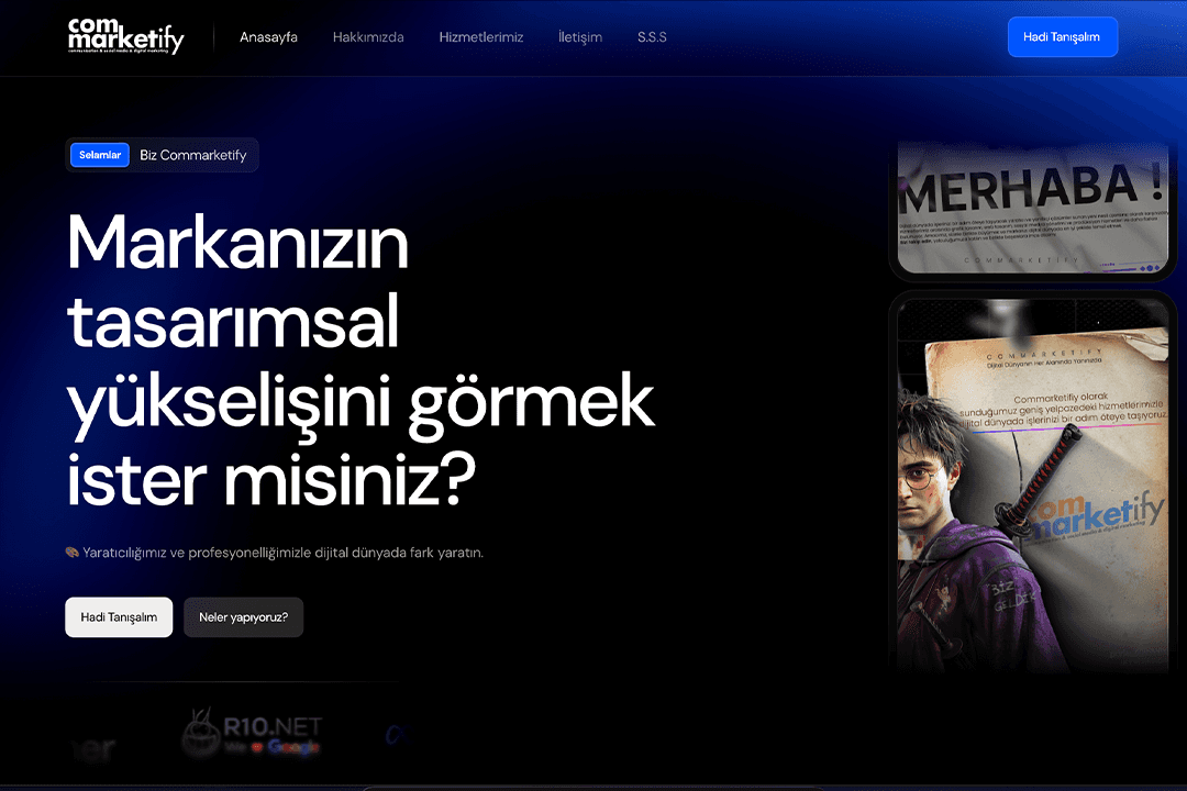 Commarketify dijital pazarlama ajansı web sitesi tasarımı - The BoldMark