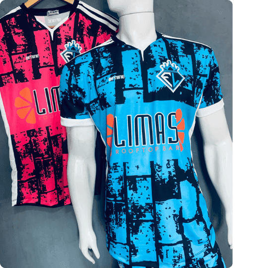 Modelagem Gola Y esportiva profissional aplicada em camiseta sublimada