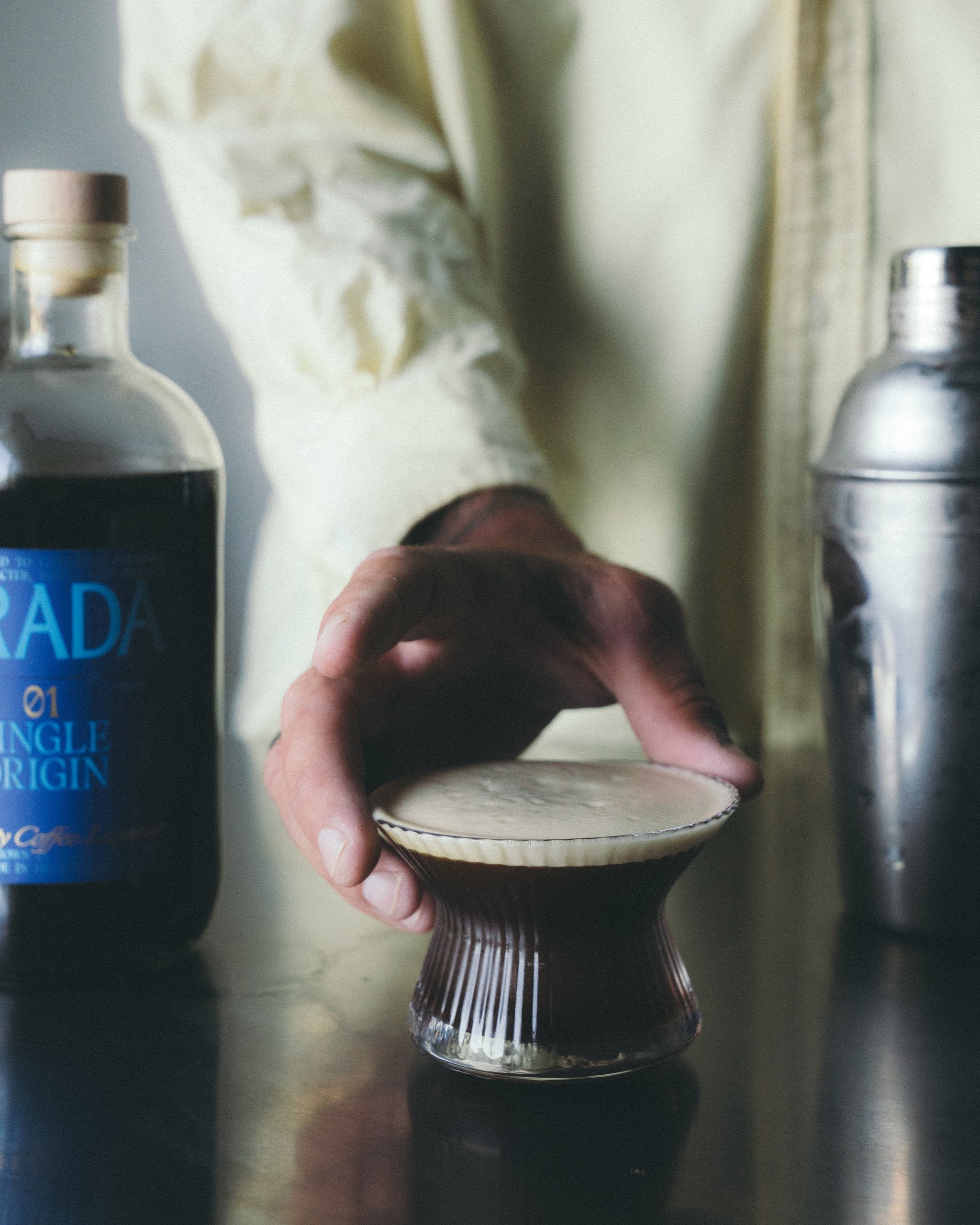 GRADA Gift Box 01 — recipe book detail, the GRADA Espresso Martini and house variations.