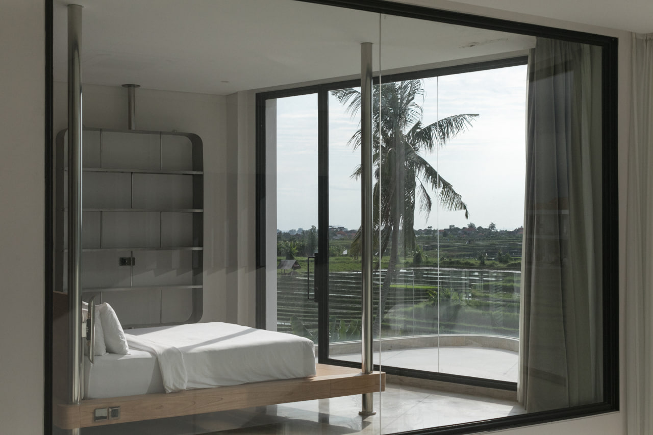 3-bedroom premium villa with rice field and volcano views in Canggu