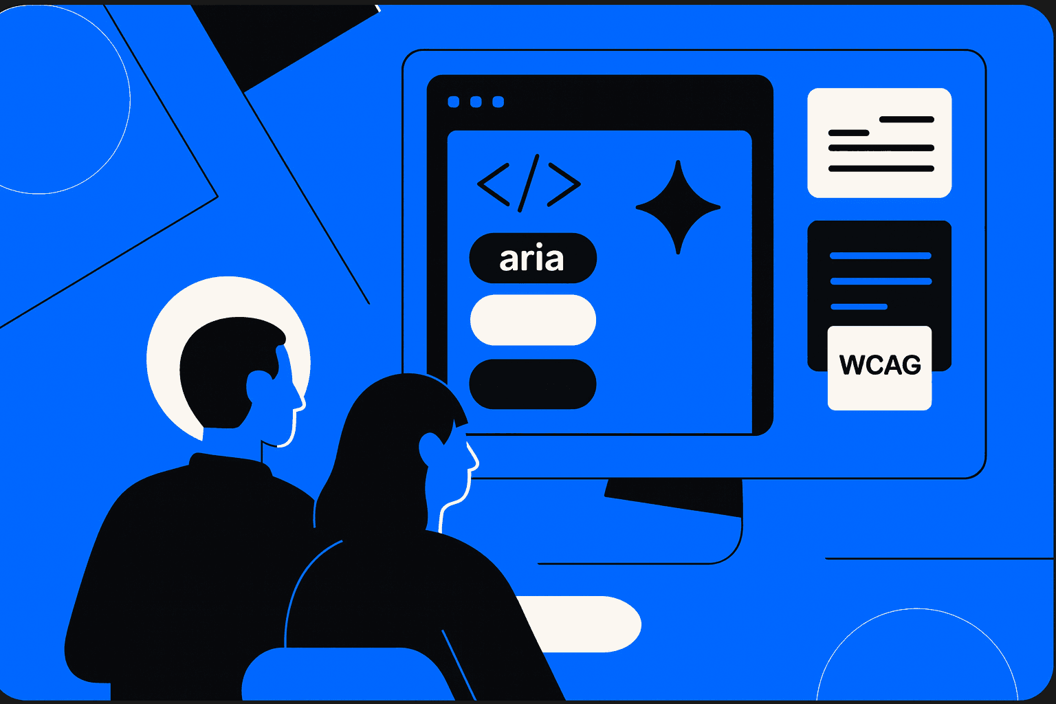 accessibility audit identifying aria roles misuse in the web interface
