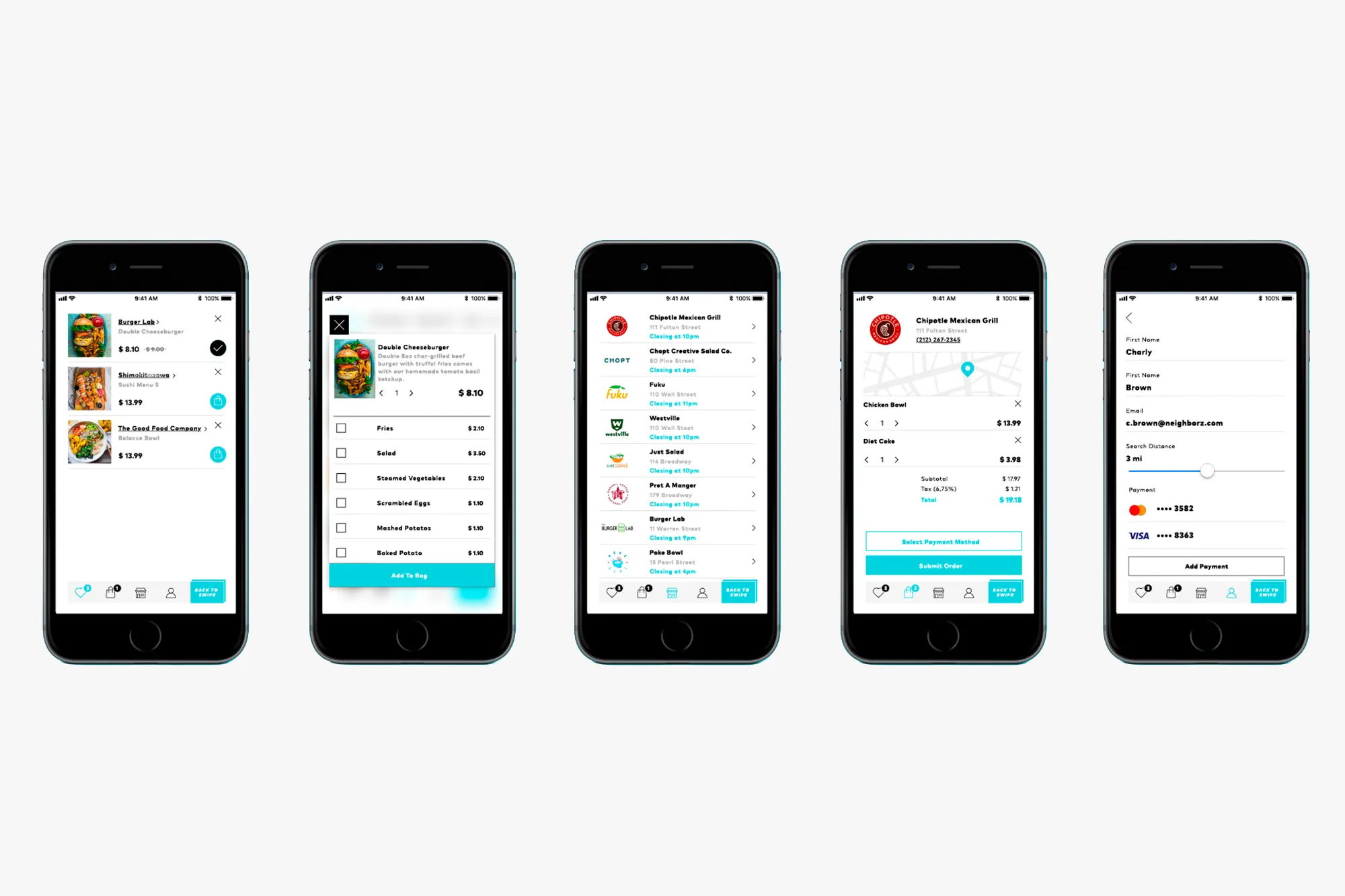 Streetside billboard with flyposters of the Batch.Works brand and illustrations