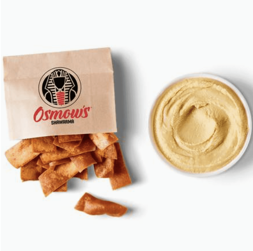 Garlic Hummus & Pita Sticks