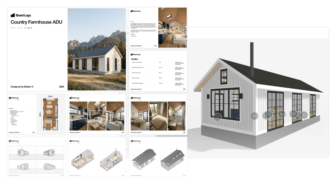 Preview of Tiny Easy's Proposal & Quote Builder with 3D Viewer