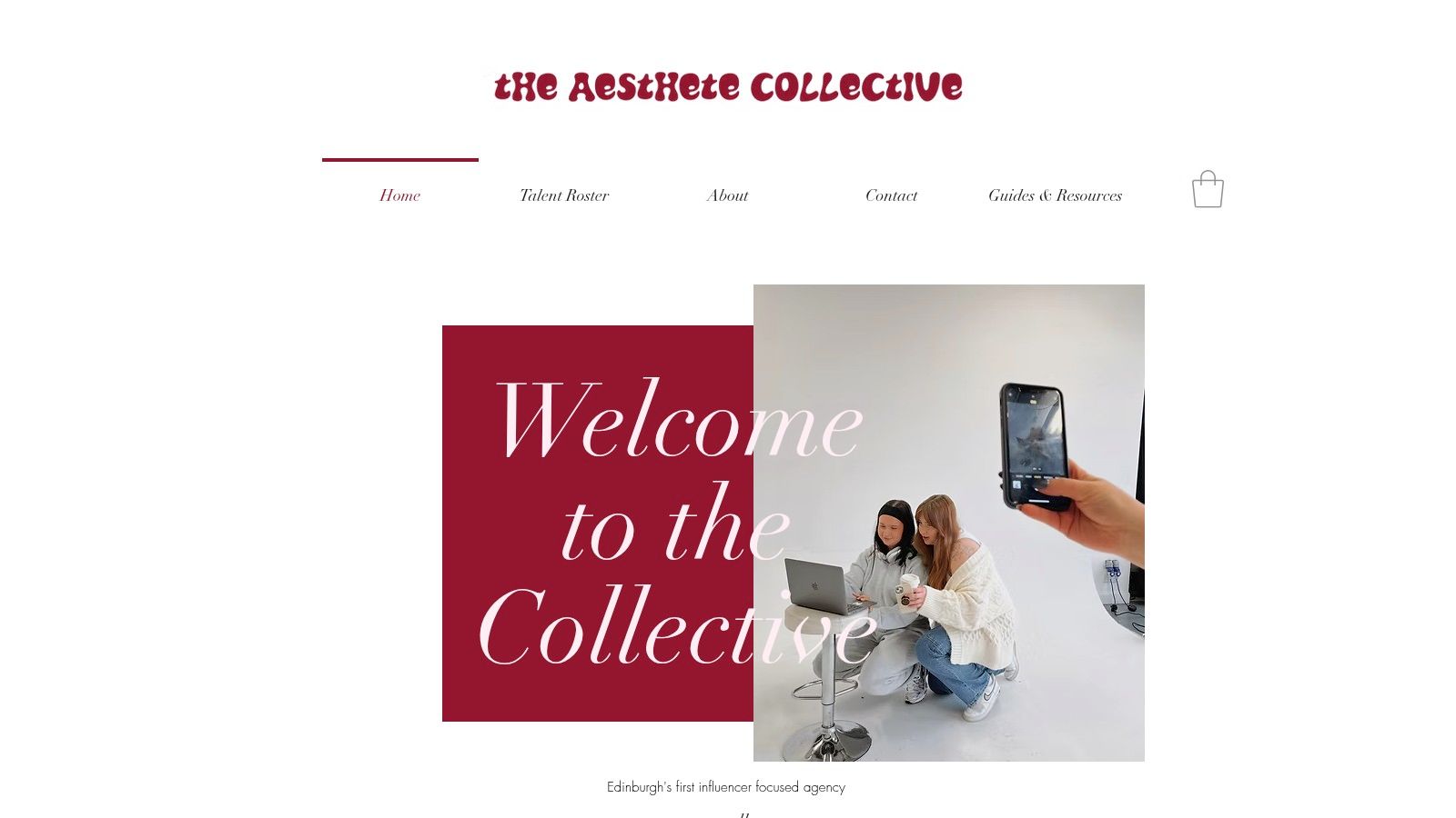 The Aesthete Collective logo, representing an agency for finding food influencers in Edinburgh.