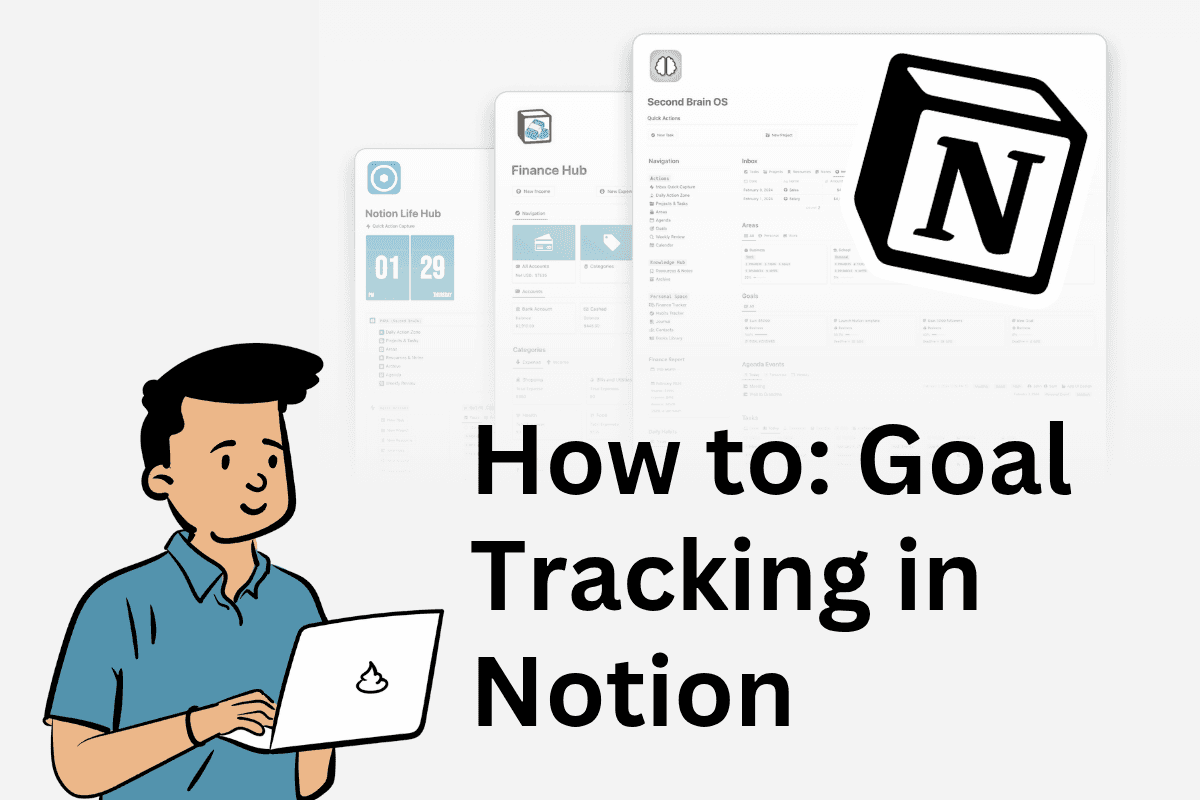 Structured goal setting with OKR framework in Notion.