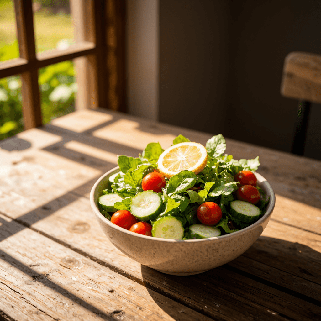 product photography of Salad