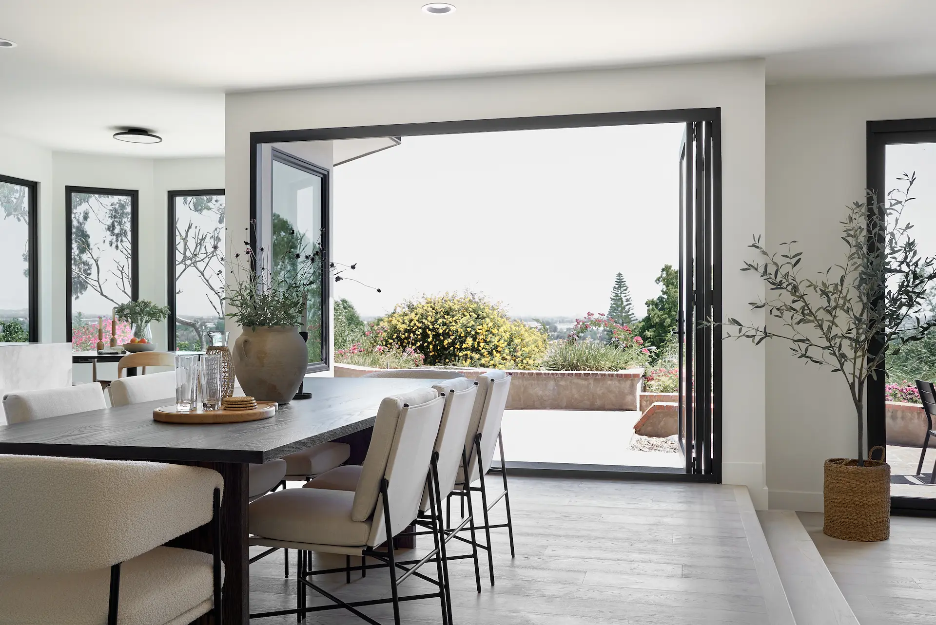 Detailed view of decor and design elements in the Fullerton dining room. Photo by Todd Huge.