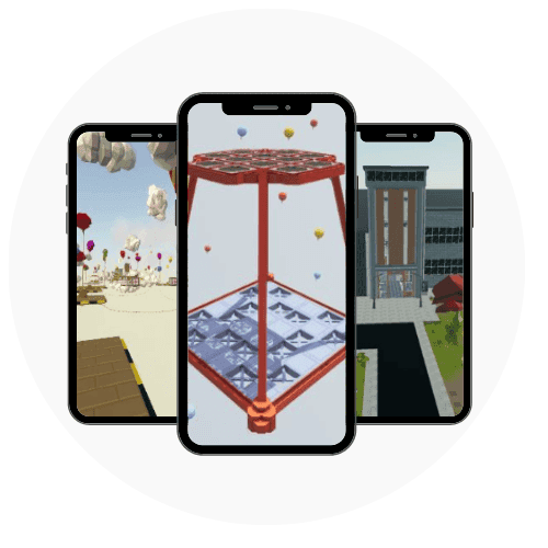 Abstract metalic shape