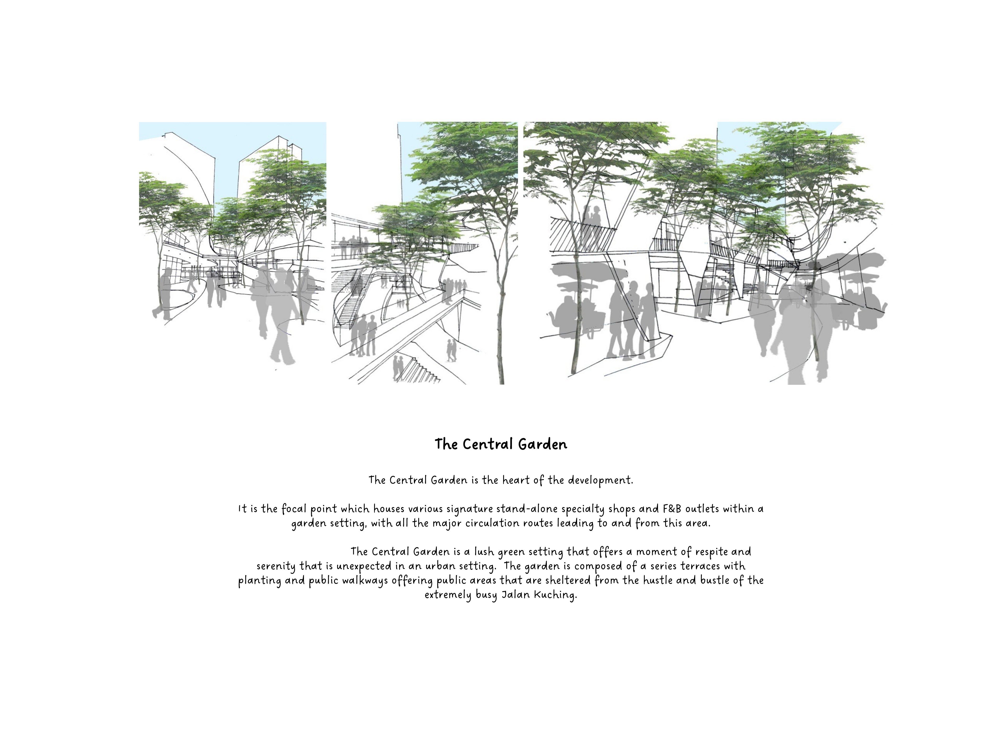 Concept sketches of Eco Sky project by Asima Architects