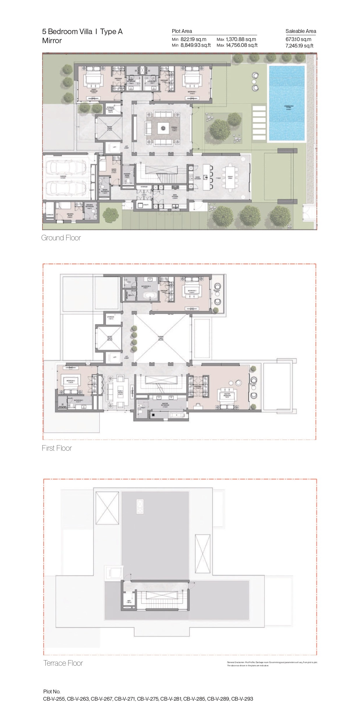 Coral Beach Villas 5-Bedroom Floor Plan