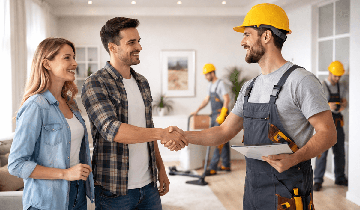 Ανακαίνιση σπιτιού με επαγγελματική ομάδα και παράδοση έργου στον πελάτη