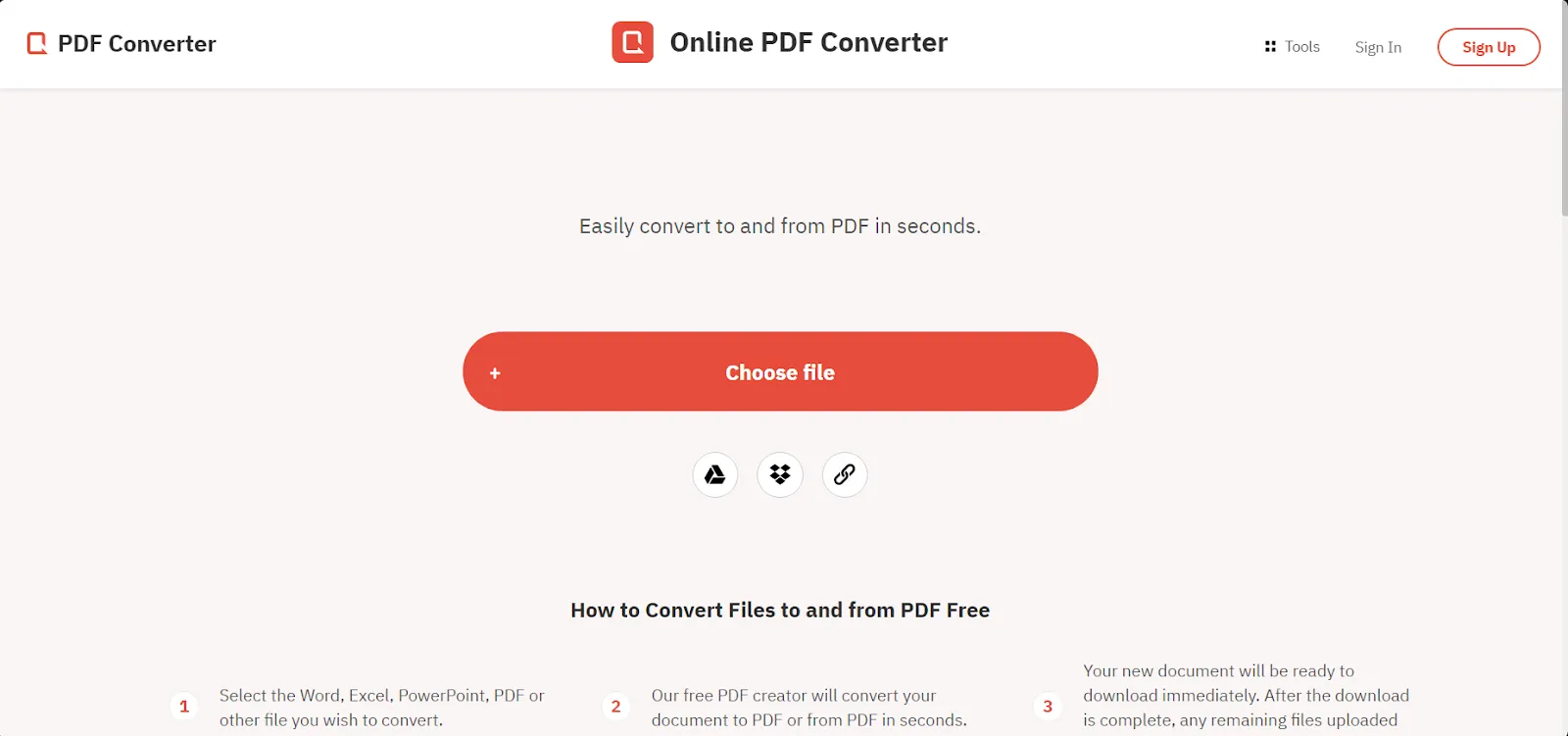 PDF Converter logo, a secure PDF to PPT conversion tool with high-quality output.