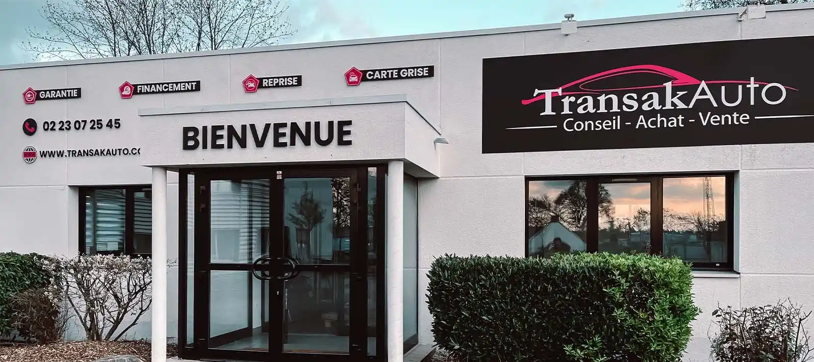 devanture et entrée de l'entreprise