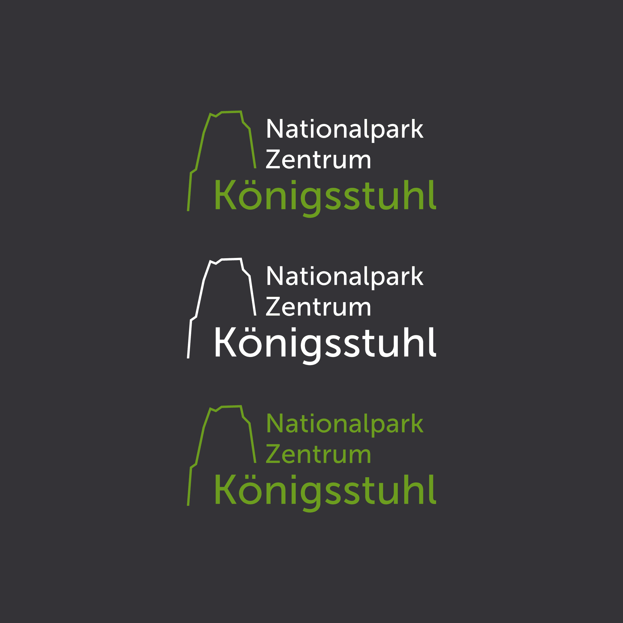 Nationalpark Zentrum Königsstuhl logo variants