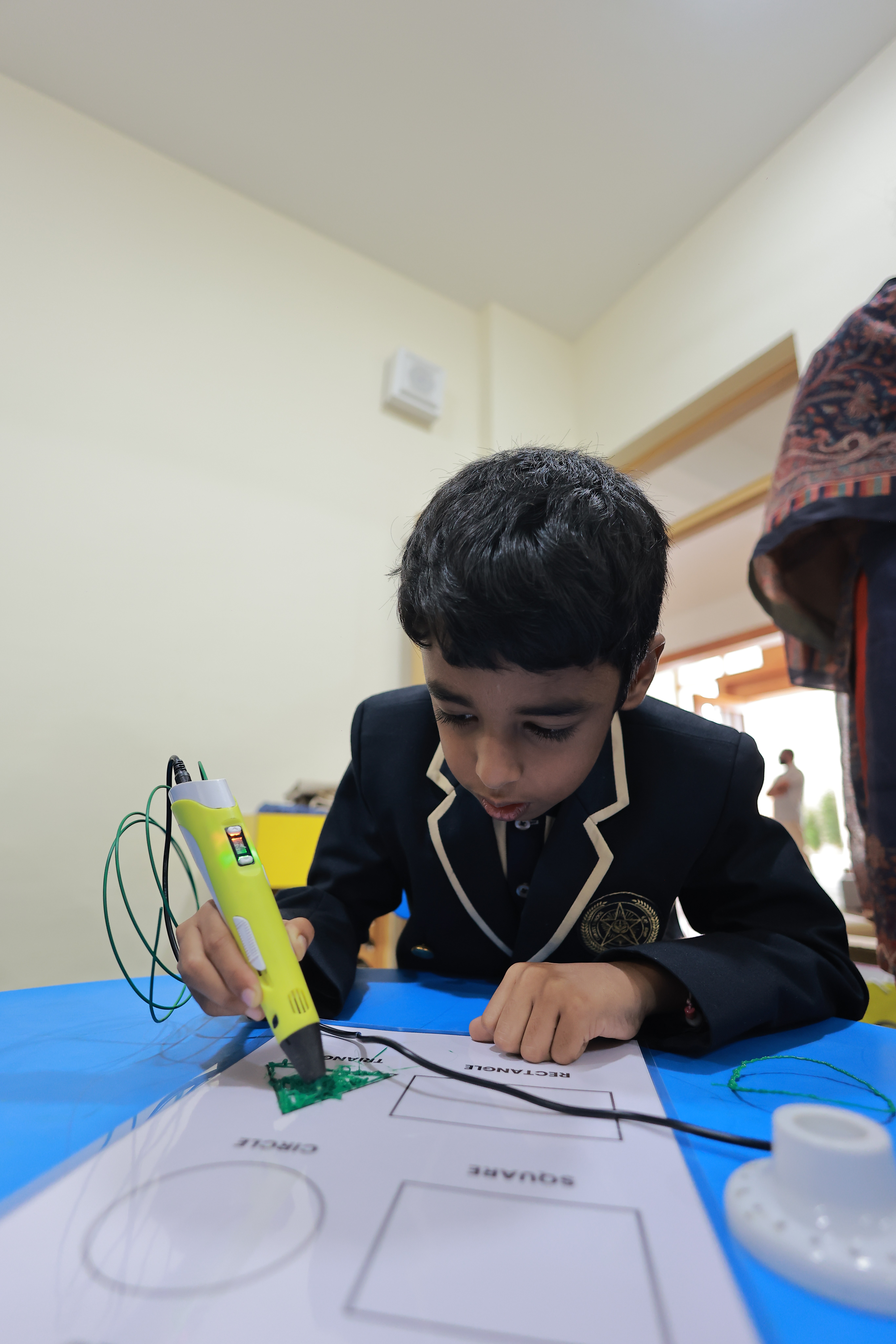 A man looks at the stage