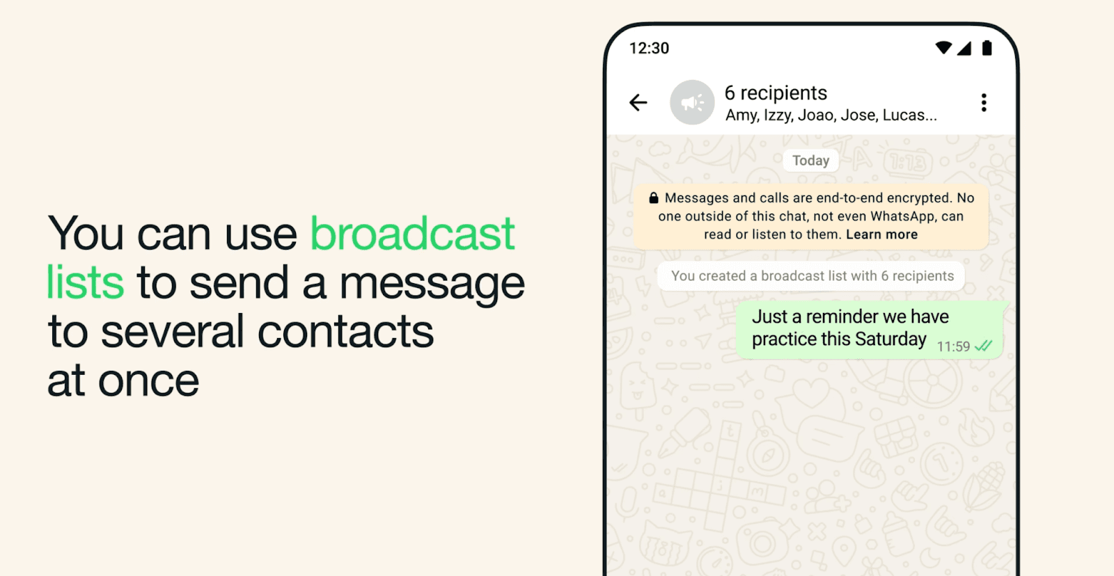 WhatsApp Broadcast Lists